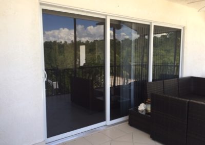 Backyard impact windows door