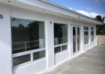 Backyard impact windows