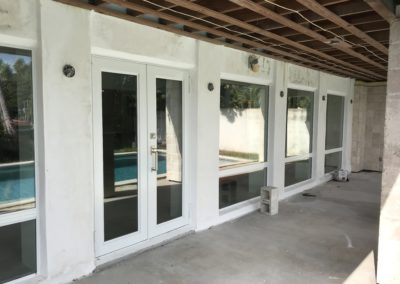 Backyard impact windows