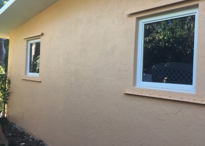 Caki wall of a house in florida keys